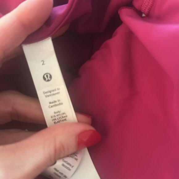 Lululemon align Onesie 8” magenta purple one piece size 2 - Picture 5 of 6